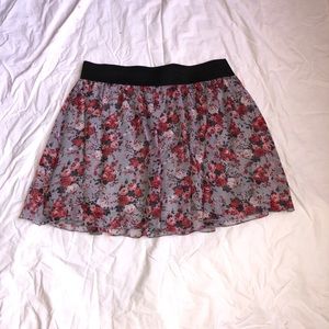 Floral skater skirt
